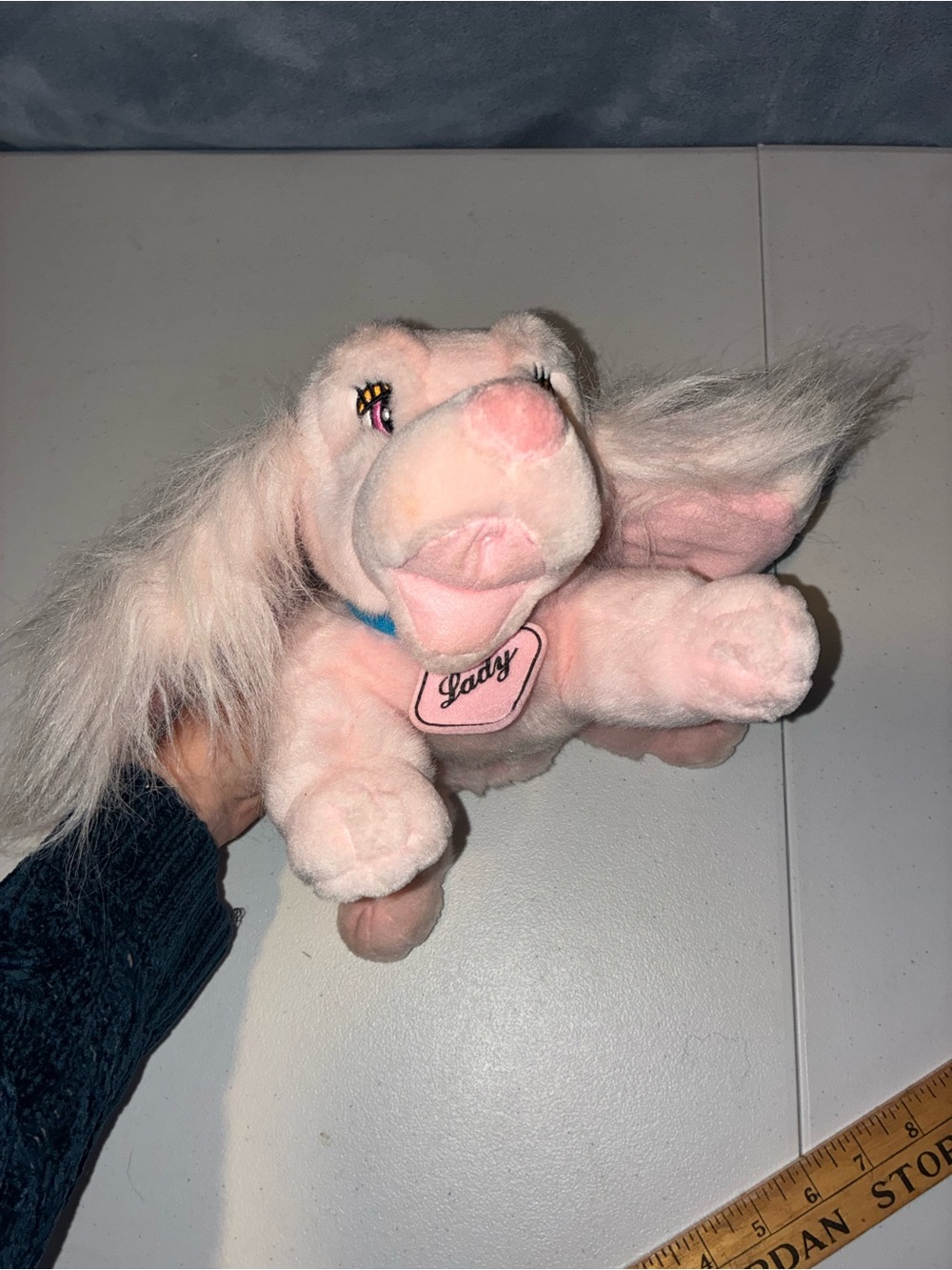Vintage Disney Lady and the Tramp pink Lady Stuffed Animal